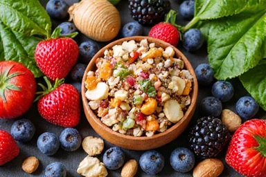 Blog post thumbnail: Various superfoods